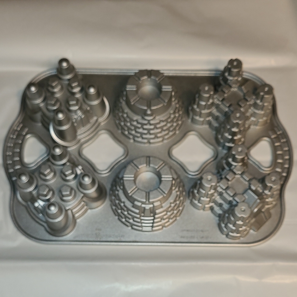 Nordic Ware Metallic  CASTLE Cakelet Pan